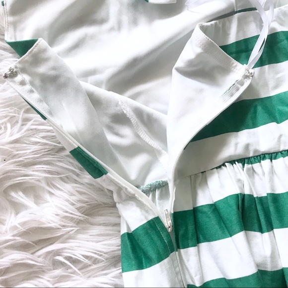 Jodi Kristopher Striped Bow Back Fit & Flare Dress - Picture 6 of 8